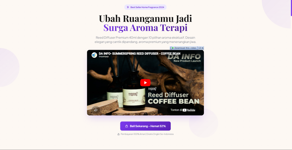 Demo Website Landing Page